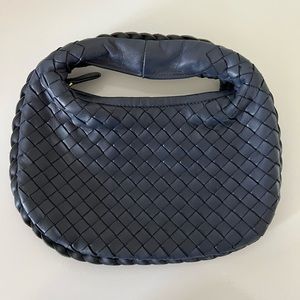 Bottega Veneta Intrecciato Nappa Mini Veneta Hobo Navy